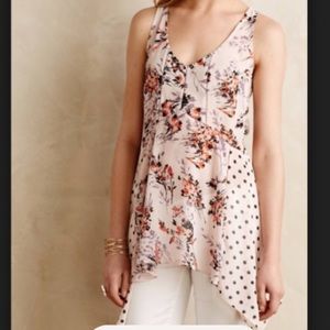 Anthropologie Vanessa Virginia floral tank size S